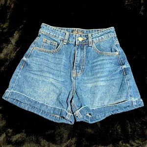 SHEIN High Waist Denim Shorts